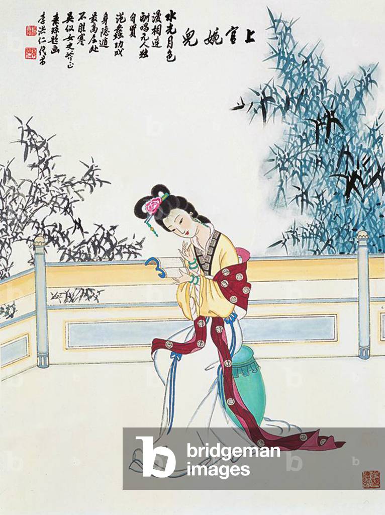 China: Shangguan Wan'er (664-710), imperial consort of Emperor Zhongzong of Tang (705-710).