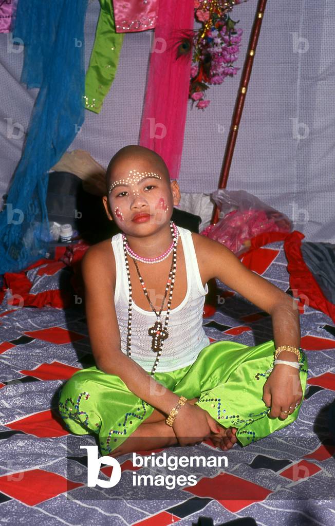 Thailand: A 'Crystal Son' on the eve of the Poy Sang Long Festival, Wat Pa Pao (Shan temple), Chiang Mai, northern Thailand