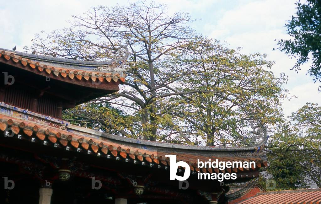 China: Temple eaves, Kaiyuan Temple, Quanzhou, Fujian Province