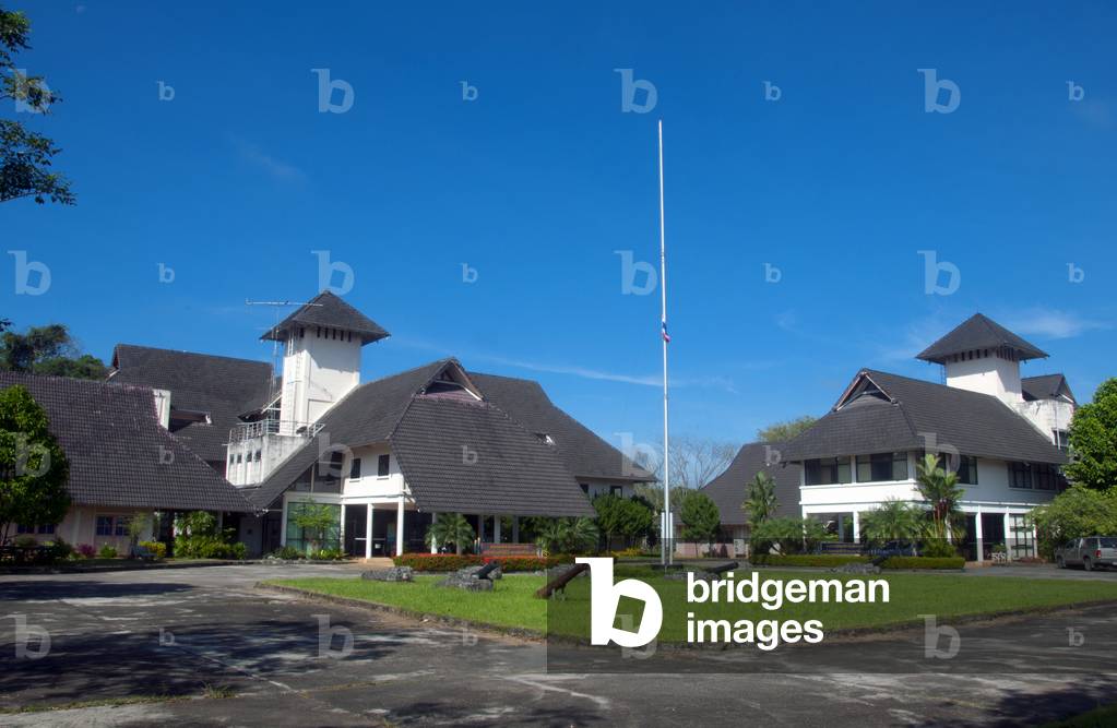 Thailand: Library and National Archives in Commemoration of Queen Sirikit's 60th Birthday, Trang Town, Trang Province, southern Thailand
