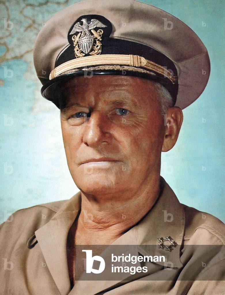 USA: US Admiral Chester William Nimitz (1886-1966), c. 1945