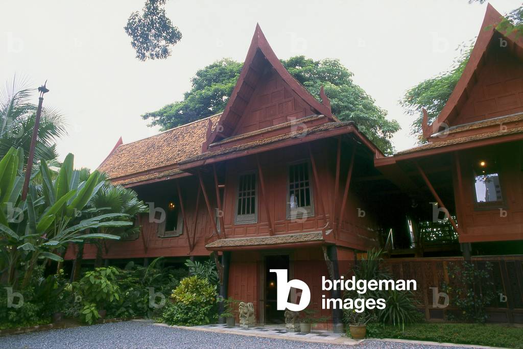 Thailand: View of the front of Jim Thompson's house, Bangkok