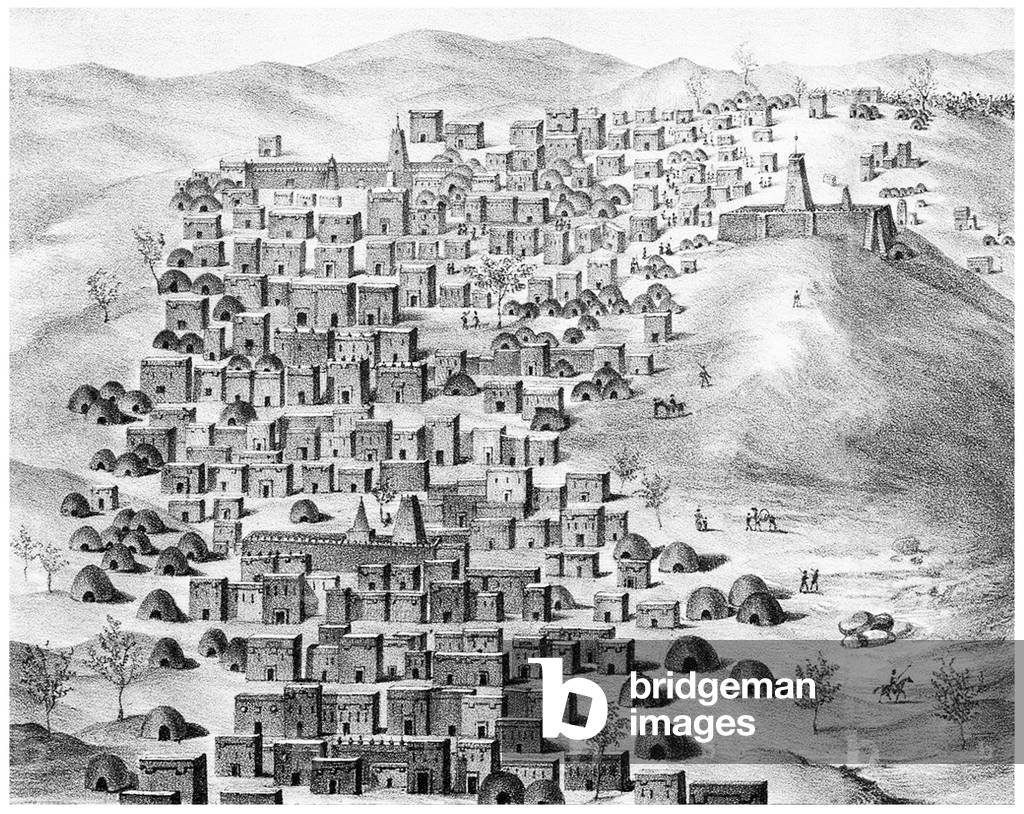 Mali: 'A View of Timbuktu Looking West'. Rene Caillie (1799-1838), 'Travels Through Central Africa to Timbuctoo, and Across the Great Desert, to Morocco, Performed in the Years 1824-1828'. London, 1830