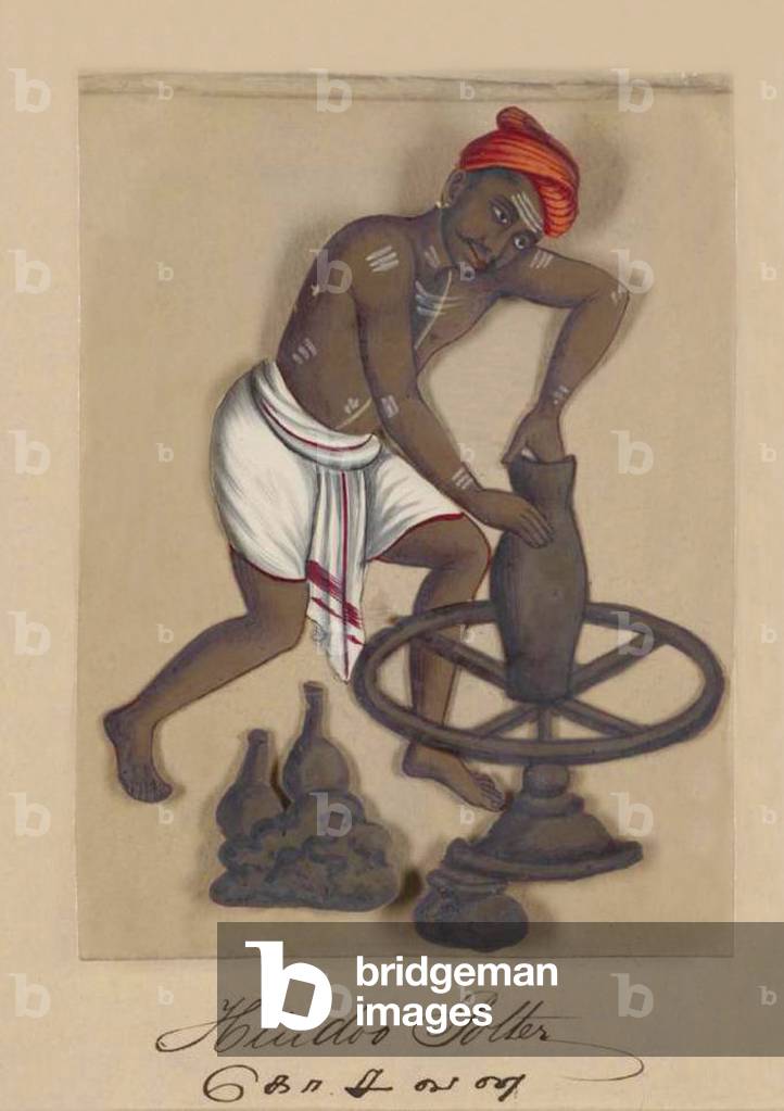 India: A Male Hindoo / Hindu Potter (1837).