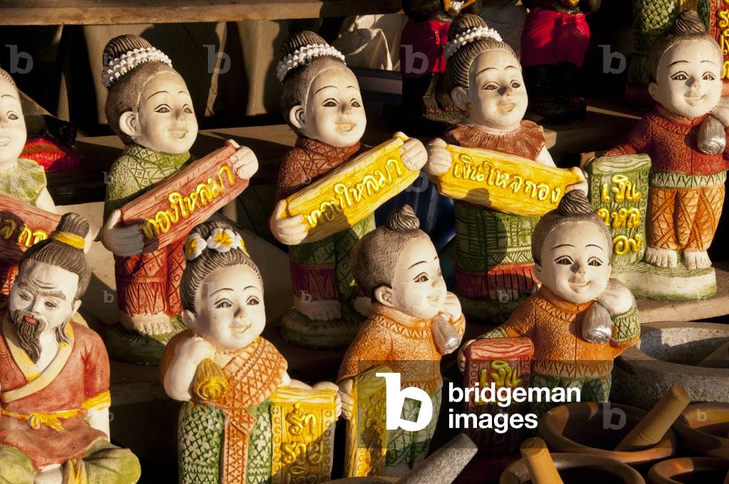 Thailand: Stone figures for sale at the fishing village of Ang Sila, Chonburi Province