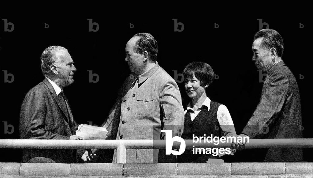 China: Edgar Snow, Mao Zedong, Lois Wheeler Snow and Zhou Enlai, Beijing 1970