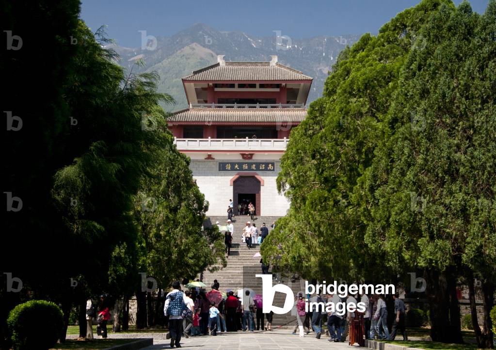 China: The Changsheng Monastery behind San Ta Si (Three Pagodas), Dali, Yunnan