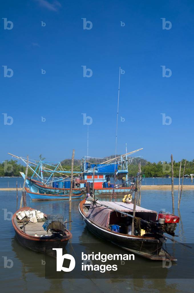 Thailand: Fishing boats near Pak Bara, Satun Province, southern Thailand