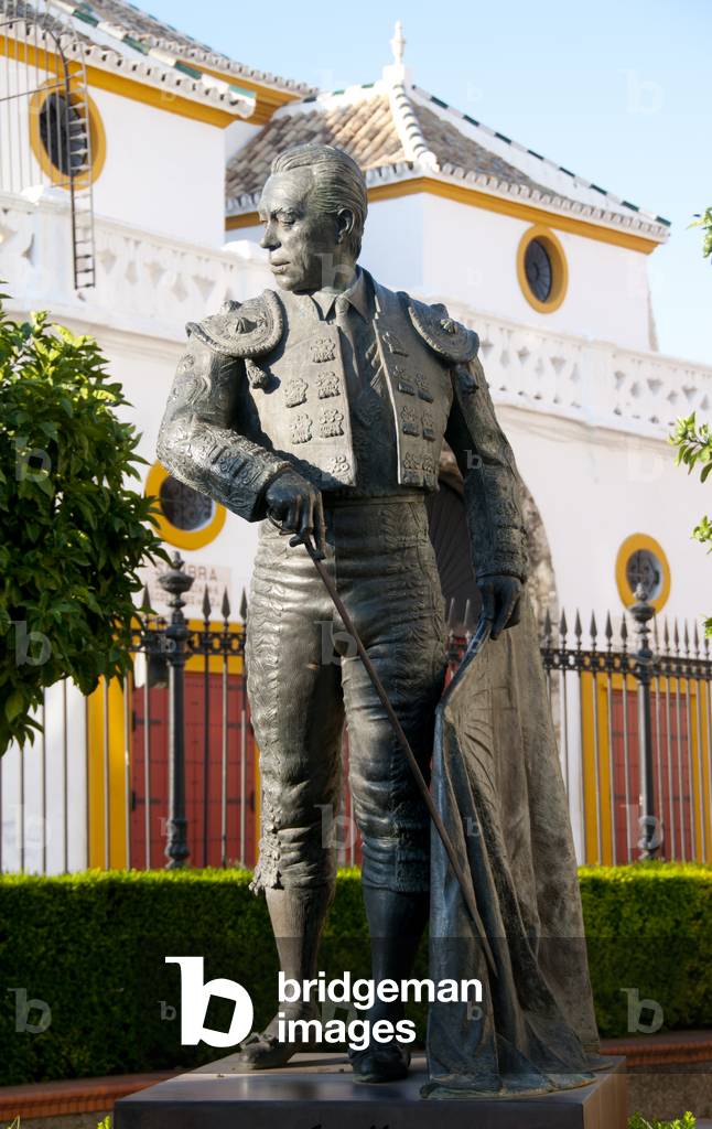 Statue of Francisco Romero Lopez, Spain, c.2000 (photo)