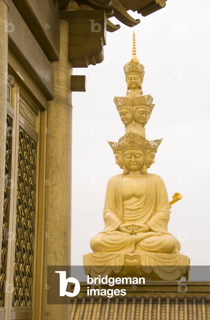 China: Bodhisattva Puxian at the Golden Summit (Jin Ding), Emeishan (Mount Emei), Sichuan Province