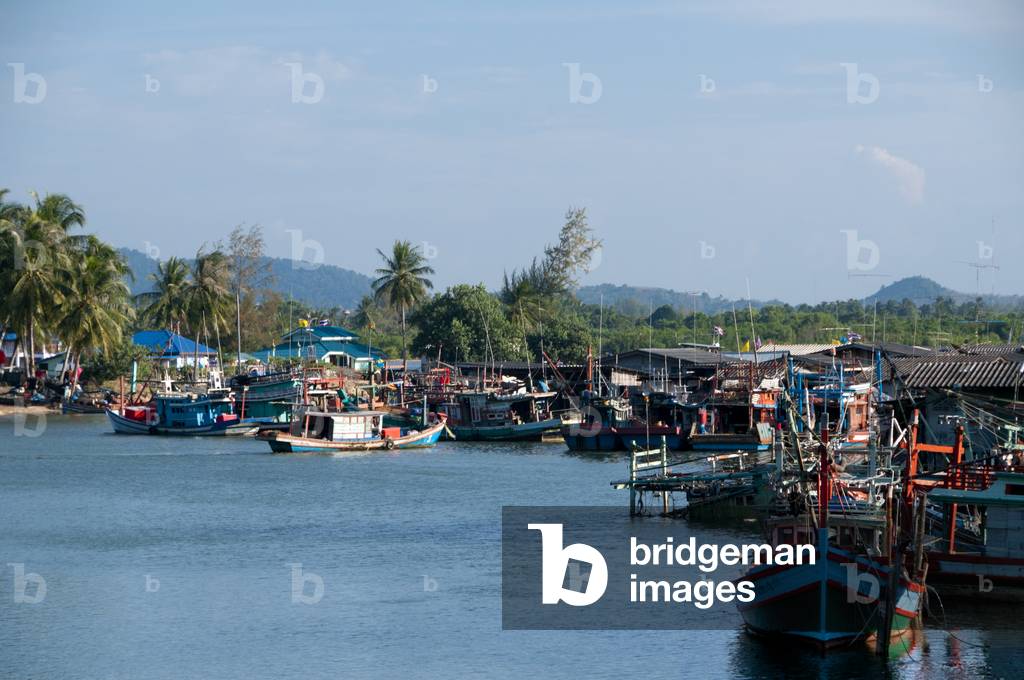 Thailand: Fishing village and boats, Narathiwat, southern Thailand