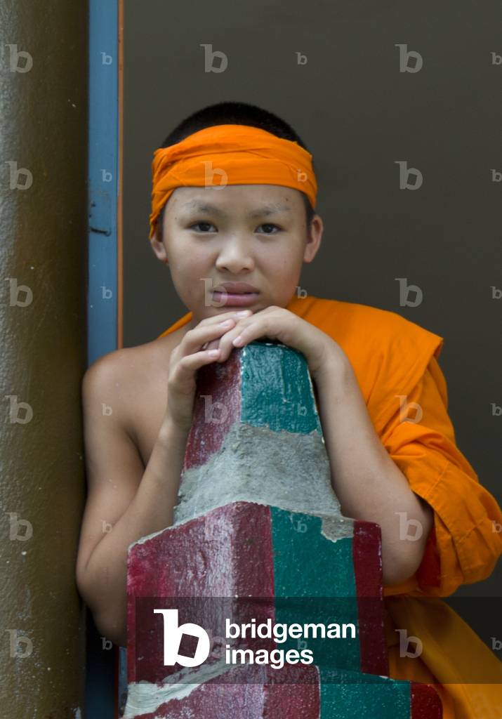 Thailand: Young Buddhist novice monks at the Shan (Tai Yai) temple of Wat Pa Pao, Chiang Mai