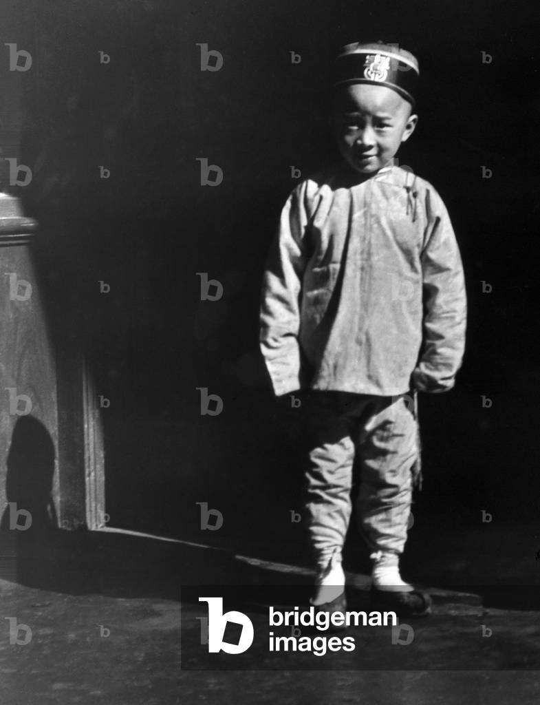 USA: Young Chinese boy, San Francisco Chinatown, c. 1900