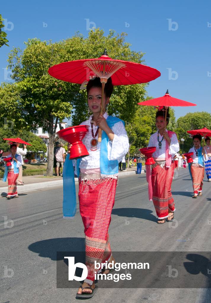 Thailand: Festival beauty, Chiang Mai Flower Festival Parade, Chiang Mai, northern Thailand