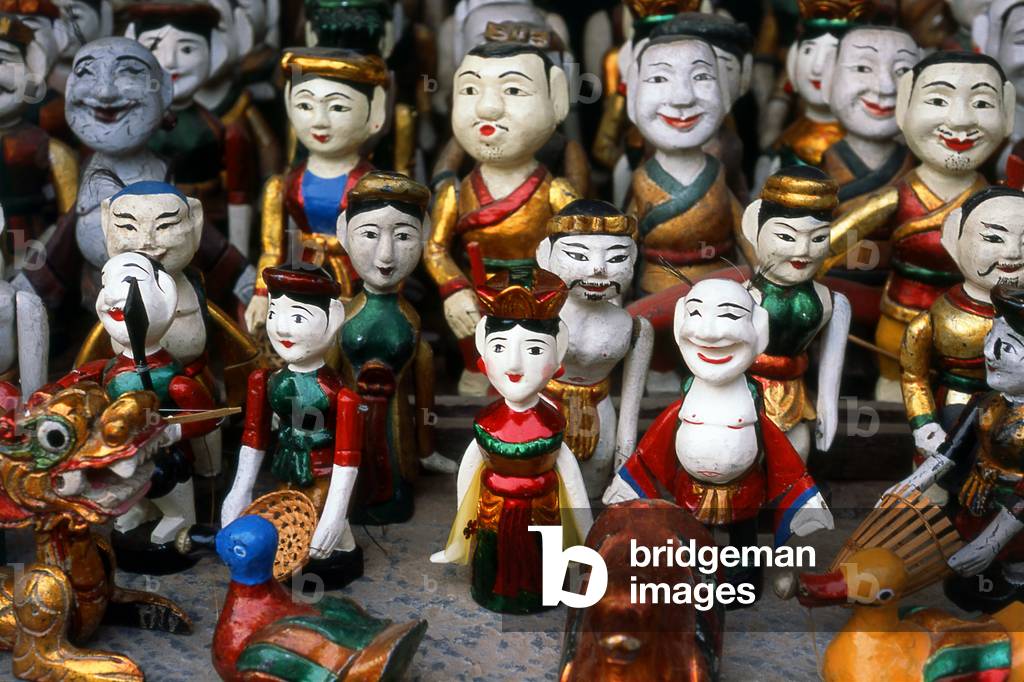 Vietnam: Water puppets for sale near Ho Hoan Kiem Lake, Hanoi