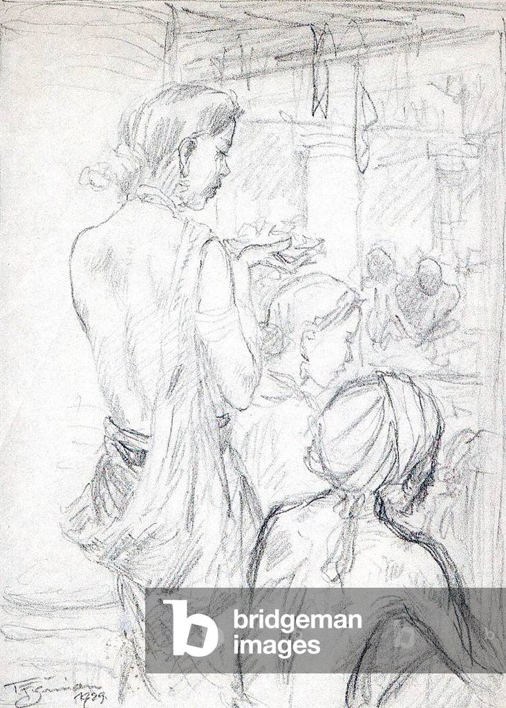 Sri Lanka: Scene at a Buddhist temple in Sri Lanka, 1929.