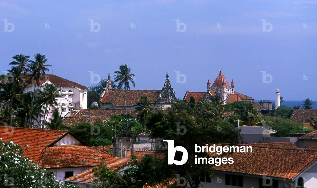 Sri Lanka: The roofs of the old town of Galle