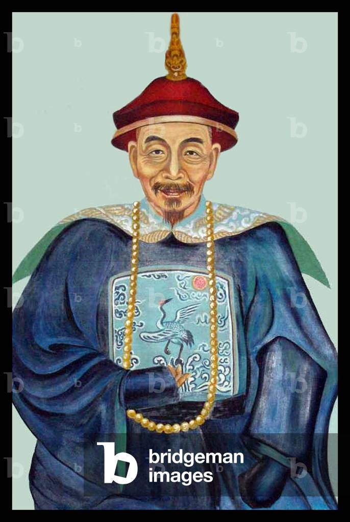 China: The 4th Qing Emperor Kangxi (1654 - 1722), temple name Shengzu. He is considered one of China's greatest emperors.