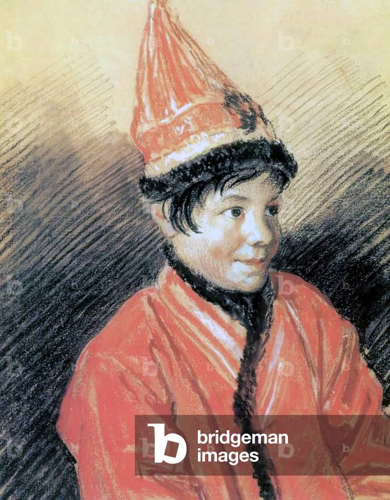 Russia: Portrait of a Kalmyk Woman, Orest Kiprensky (1813).