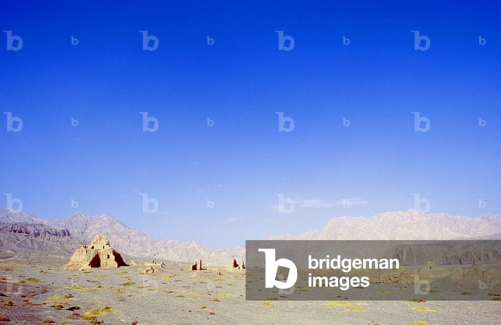 China: Zhaoguli Buddhist Temple, Subashi Ancient City (Subashi Gucheng), Kuqa, Xinjiang Province