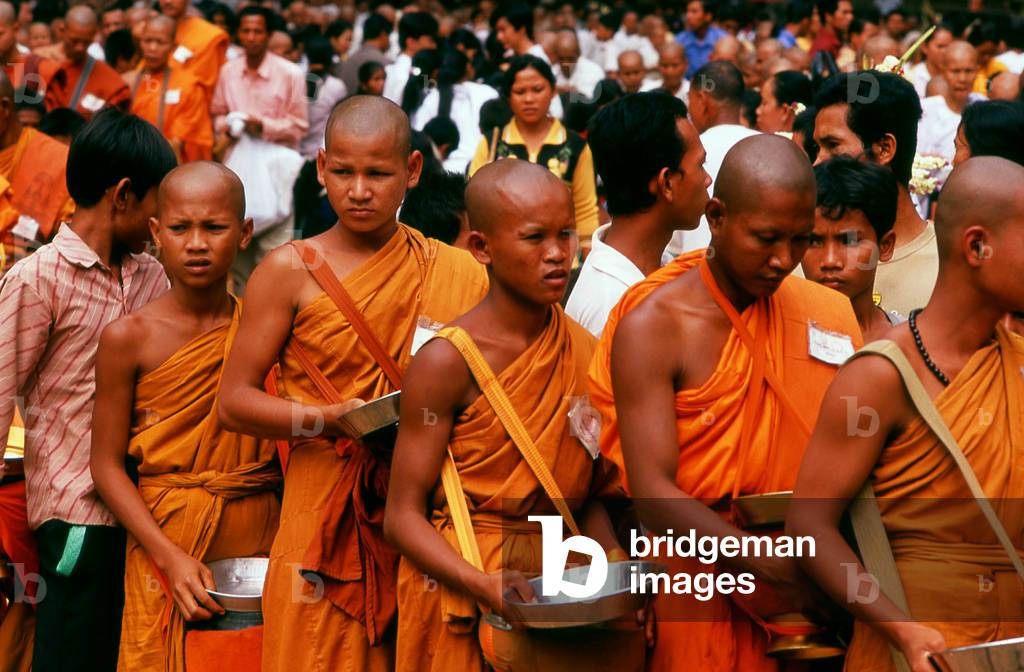 Cambodia: Buddhist monks and novices, Angkor Thom