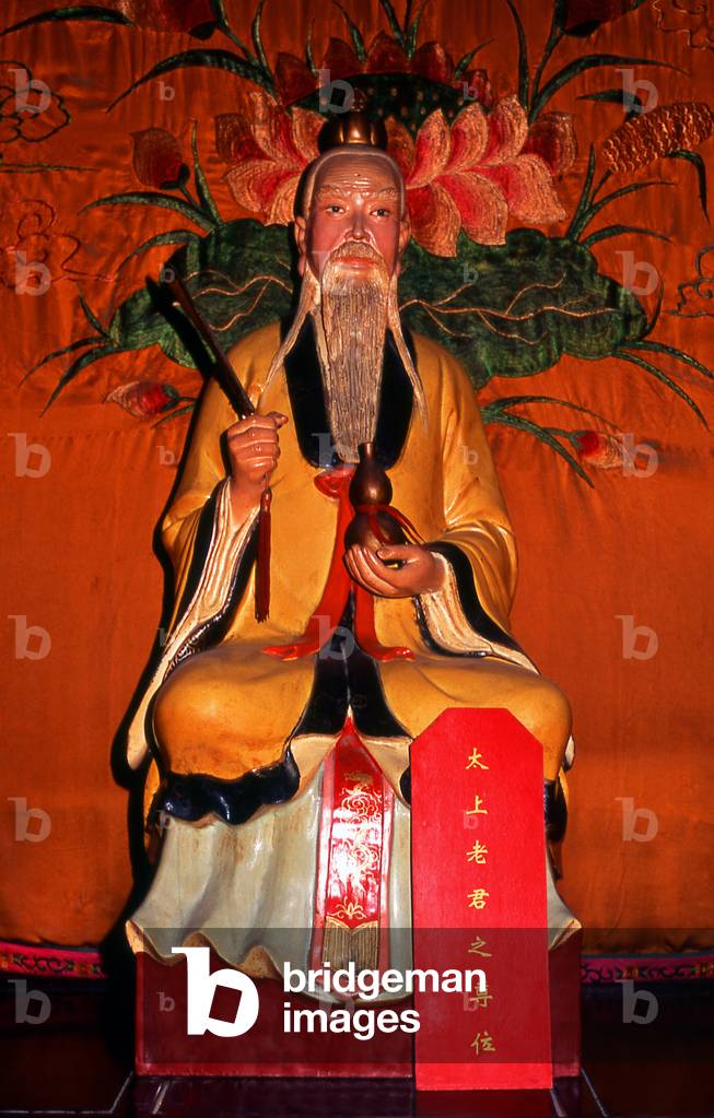 China: Statue, Yuxu Taoist temple in the grounds of the Opium War Museum, Humen, Guangdong Province