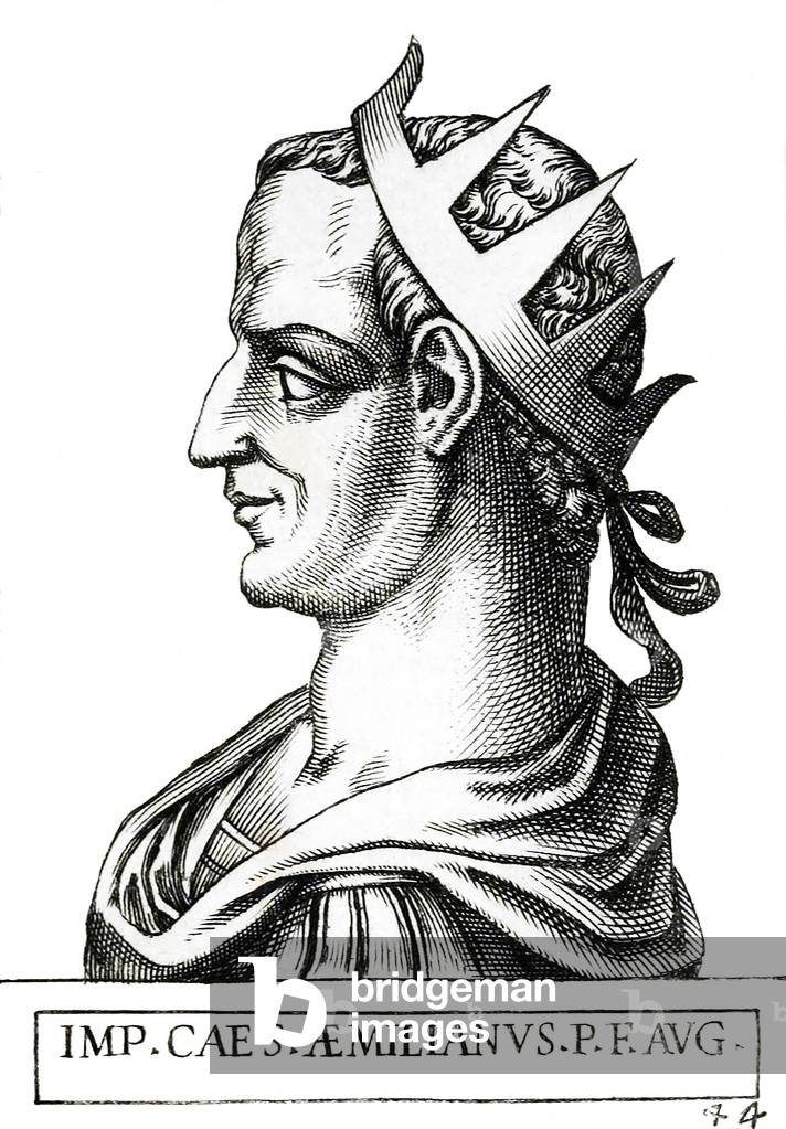 Italy: Aemilianus (207/213-253), 39th Roman emperor, from the book 