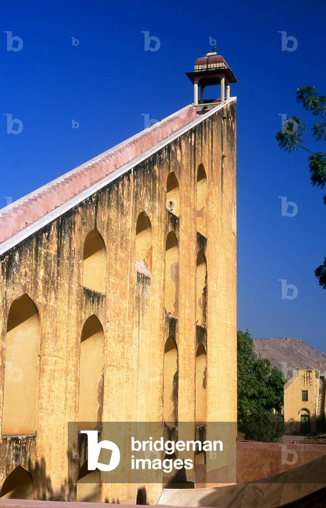 India: Part of the Jantar Mantar, Maharaja Sawai Jai Singh's 1728 astronomical observatory, Jaipur, Rajasthan