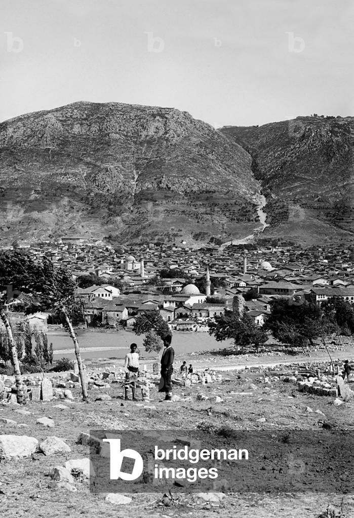 Turkey: Antioch (Antakya) and Mount Silpius (Habib Neccar) from the west, c.1900