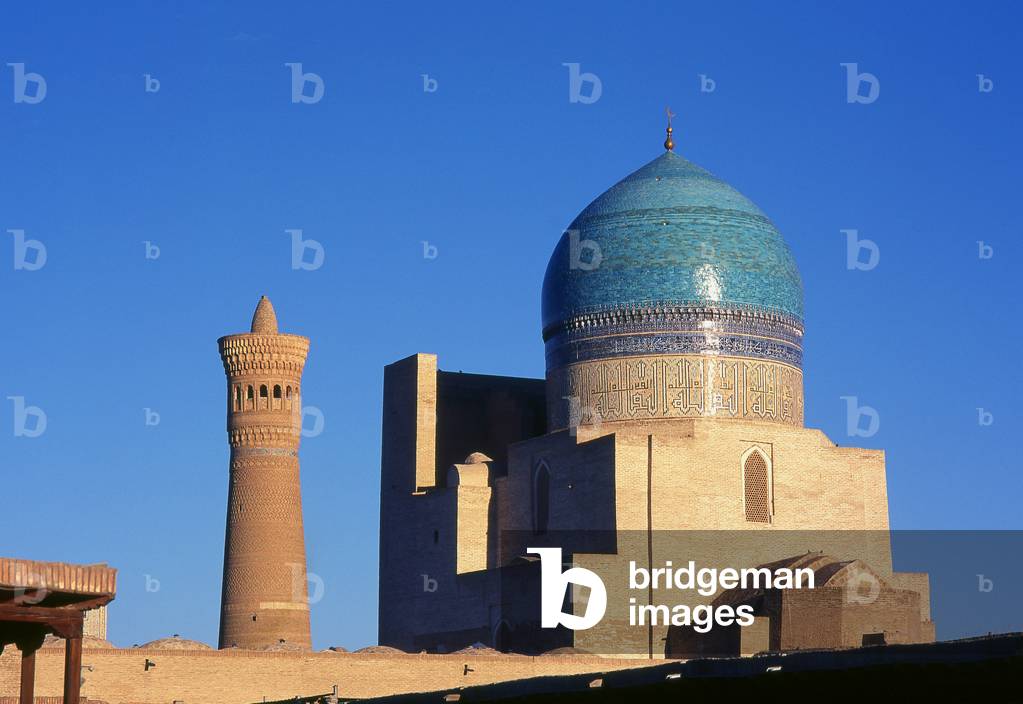 Uzbekistan: Kalyan or Kalon mosque and minaret, part of the Po-i-Kalyan complex, Bukhara