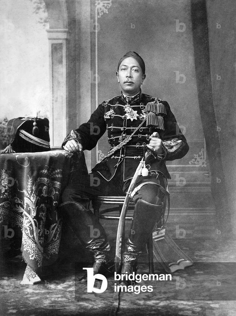Indonesia: Hamengkubuwono VII (also spelled Hamengkubuwana VII, 1839-1921), seventh sultan of Yogyakarta, reigning from December 22, 1877 to January 29, 1921. Kassian Cephas, 1885