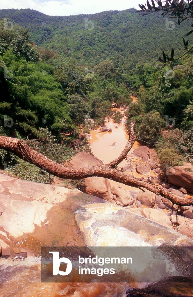 Thailand: View from the top of Tat Hong Waterfall, Phu Kradung National Park, Loei Province