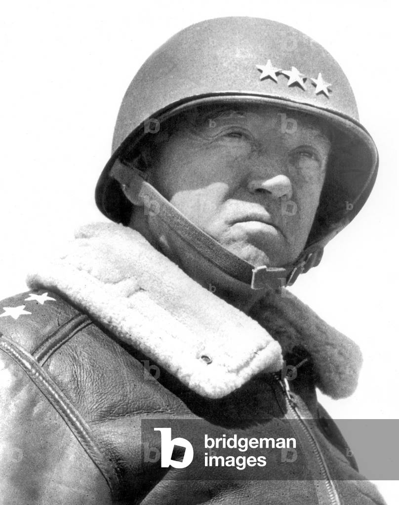 USA: General George Smith Patton Jr. (1885-1945), United States military commander in North Africa and Europe during World War II, 1943