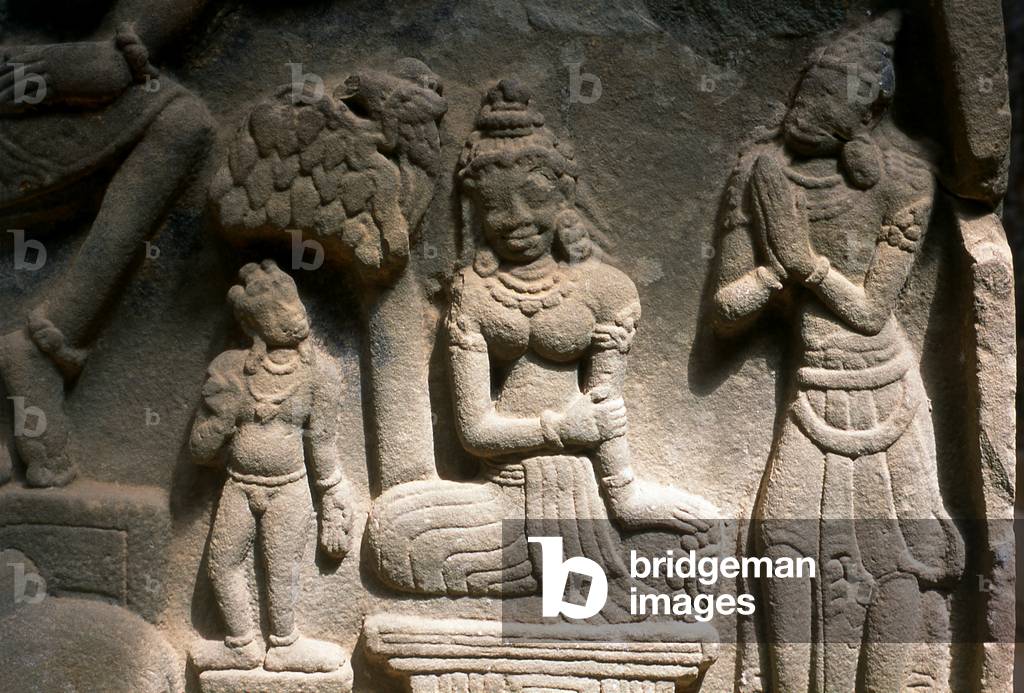 Vietnam: Cham bas reliefs, My Son Museum, My Son, Quang Nam Province