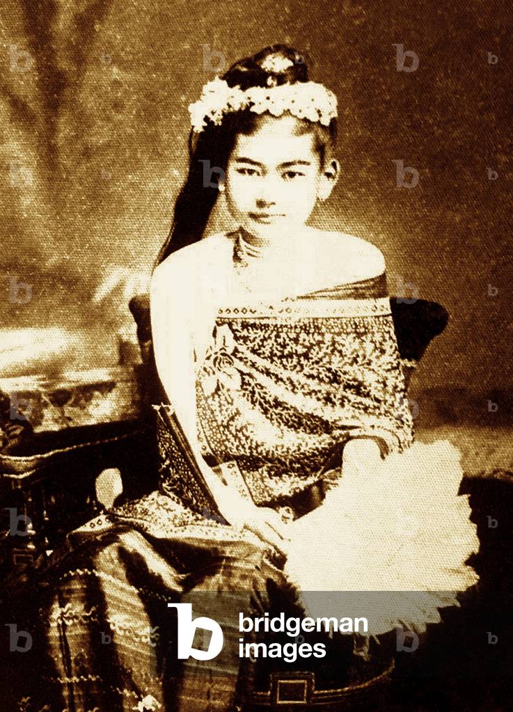 Burma / Myanmar: HRH the Myothit Princess Thiri Thuriya Dhamma Devi, daughter of King Mindon, half-sister of King Thibaw, wife of the Prince of Kawlin, c. 1880