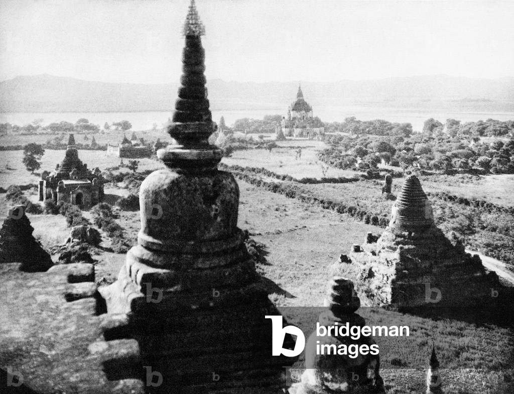 Burma/ Myanmar: The ruins of Bagan, Upper Burma, c.1920s.
