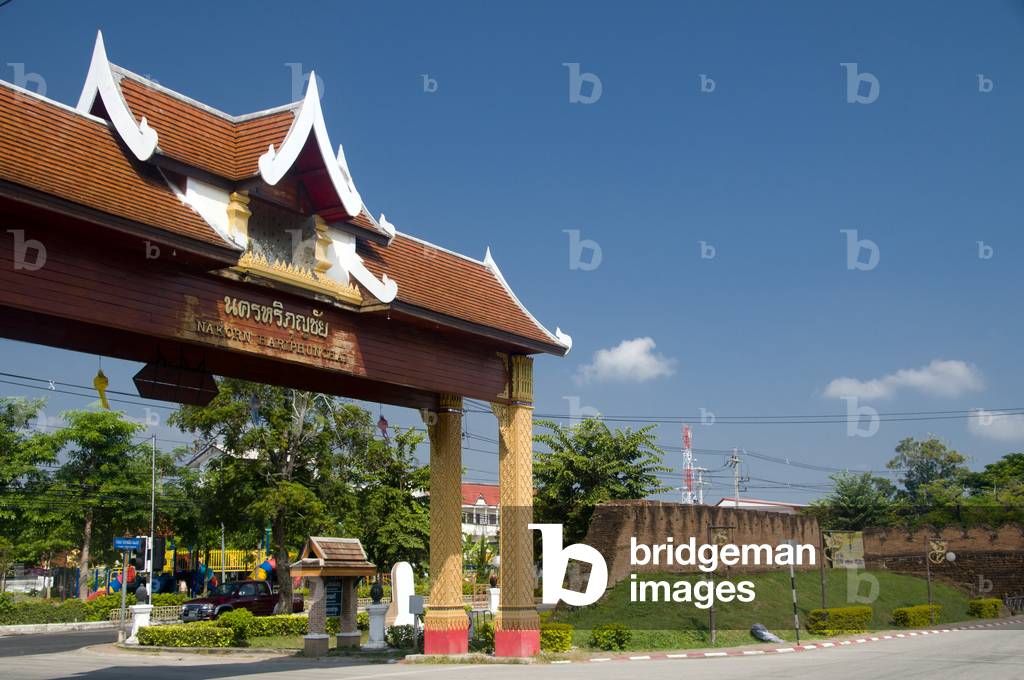 Thailand: Pratu Mahawan (Great Day Gate), the upper western gate, Lamphun