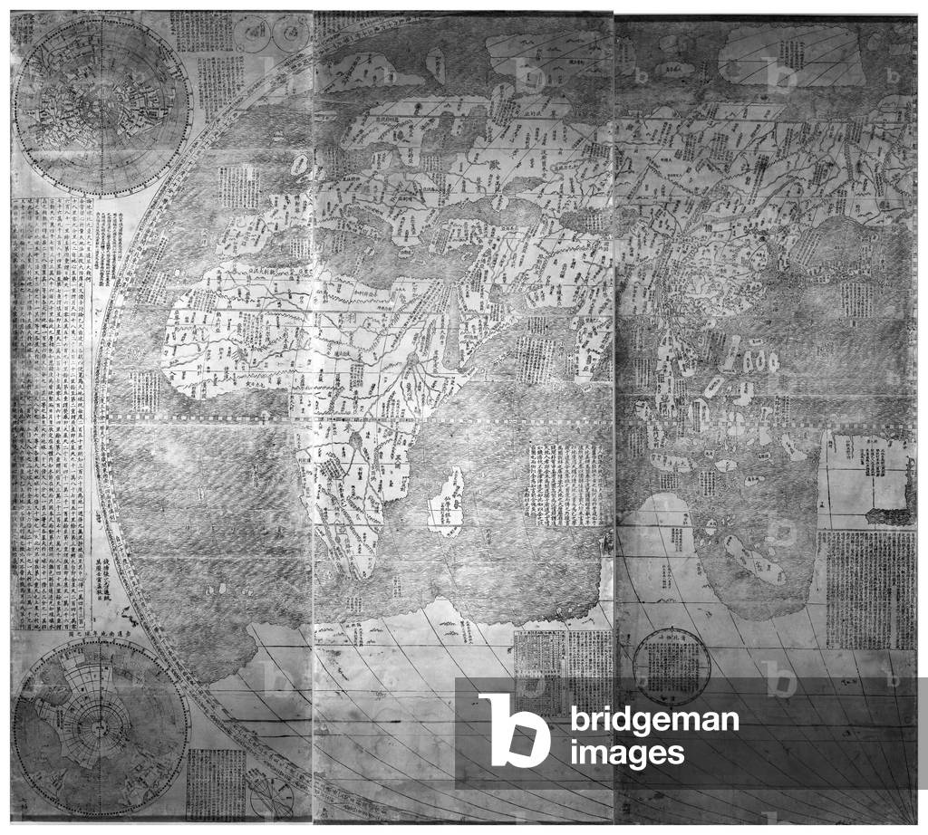 China: Kunyu Wanguo Quantu, 'A Map of the Myriad Countries of the World', Eastern Hemisphere. Matteo Ricci, Beijing, 1602