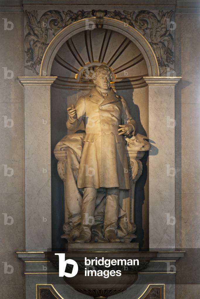 Austria: Georges Cuvier (1769 - 1832), French naturalist and zoologist, Natural History Museum (Naturhistorisches Museum), Vienna. Sculptor, Karl Kundmann (1838 - 1919)