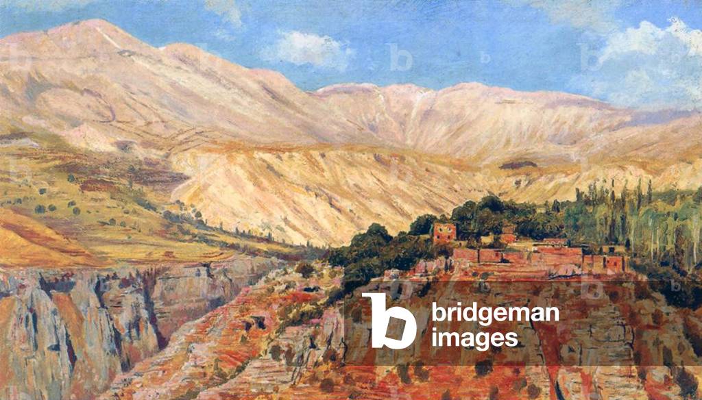 Morocco: A village in the Atlas Mountains, by Edwin Lord Weeks.