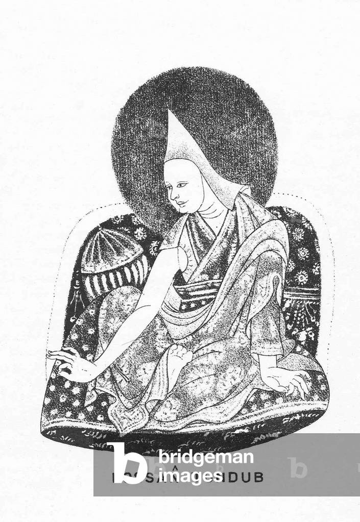 China / Tibet: Ensapa Lobsang Döndrup, 3rd Panchen Lama (1505-1568).