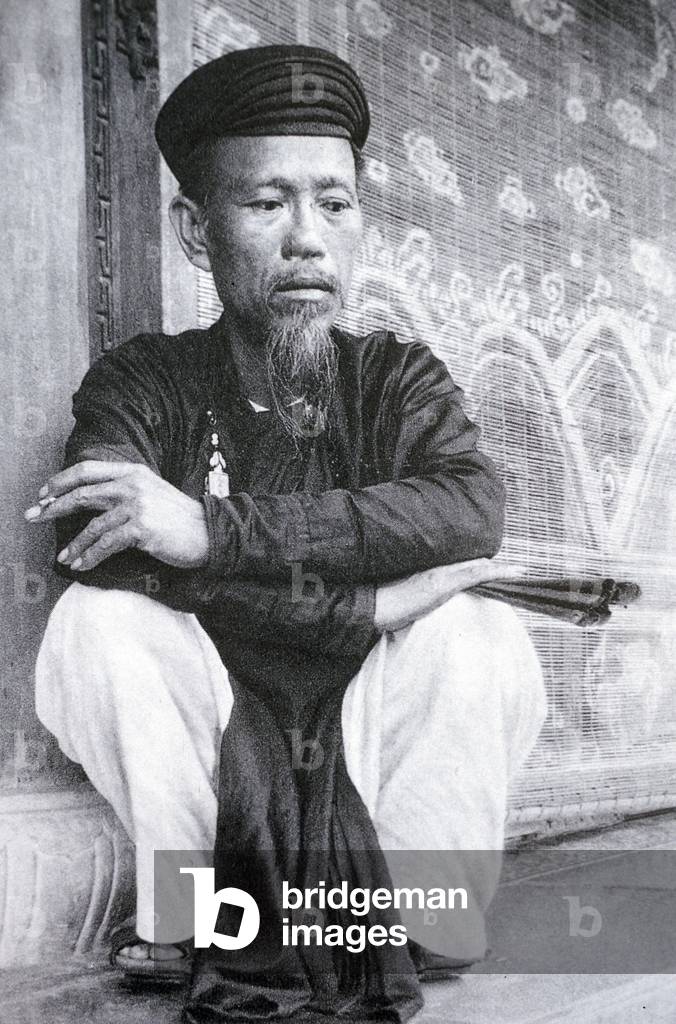 Vietnam: A mandarin at the royal court of Hue, c. 1920