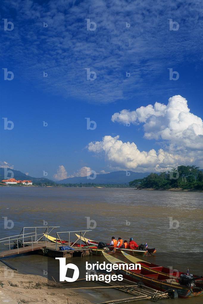 Thailand: The Mekong River at Sop Ruak (the heart of the Golden Triangle), Chiang Saen, Chiang Rai Province, Northern Thailand