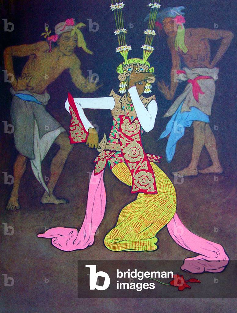Indonesia: Balinese classical dance by Tyra Kleen (1874-1951), c.1935