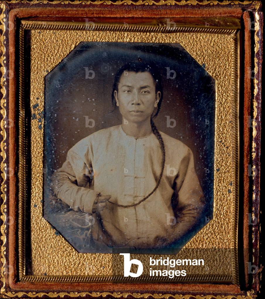 USA: Portrait of a Chinese migrant in Caliifornia, c. 1895