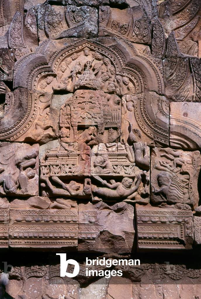 Thailand: Pediment, Prasat Hin Phanom Rung (Phanom Rung Stone Castle), Buriram Province