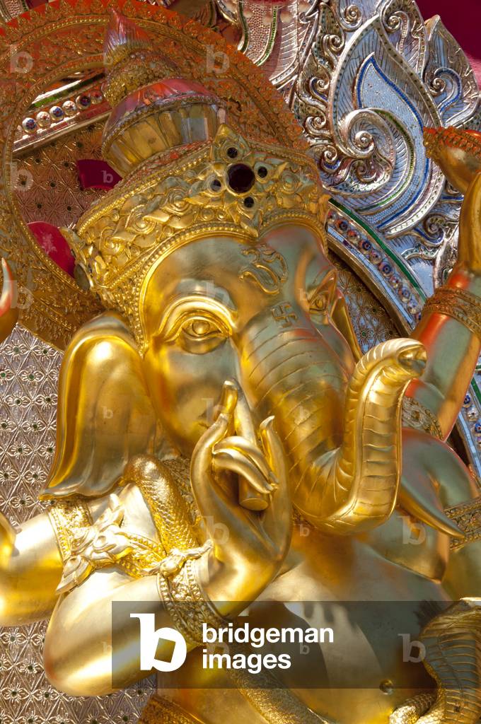 Thailand: Ganesh shrine next to Wat Lok Moli, Chiang Mai