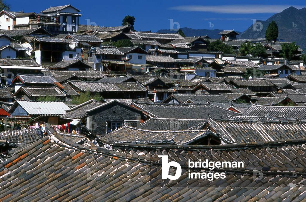 China: View over Lijiang Old Town, Yunnan Province