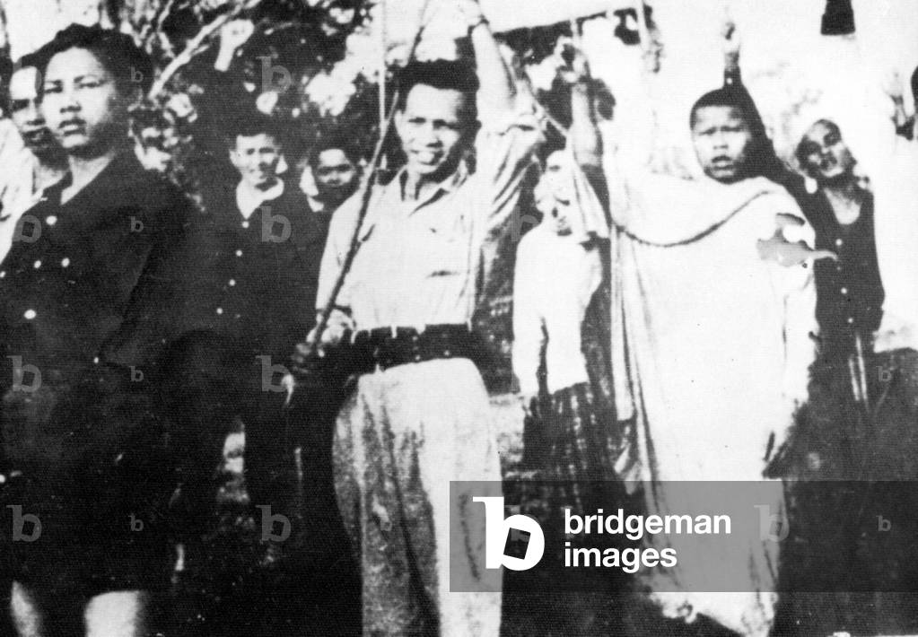 Cambodia: Keo Meas (1926 - 1976, centre) was a Cambodian communist politician and a leading figure within the United Issarak Front.