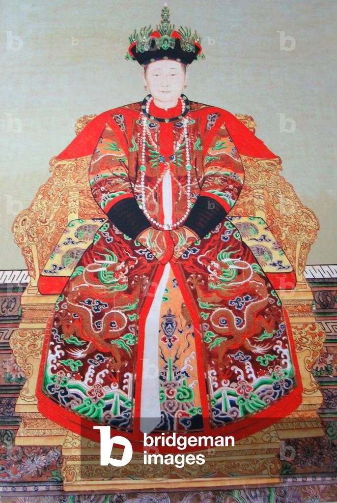 China: Empress Xiao Hui Zhang (1641 - 1717) second consort of the Qing Dynasty Shunzhi Emperor.
